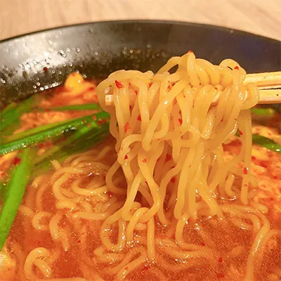 中華麺の辛麺