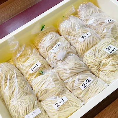 小分けにした辛麺用の麺
